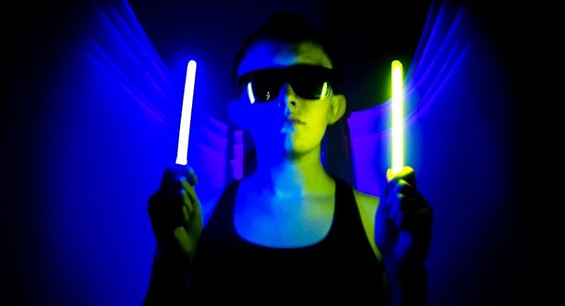 glow stick sunglasses