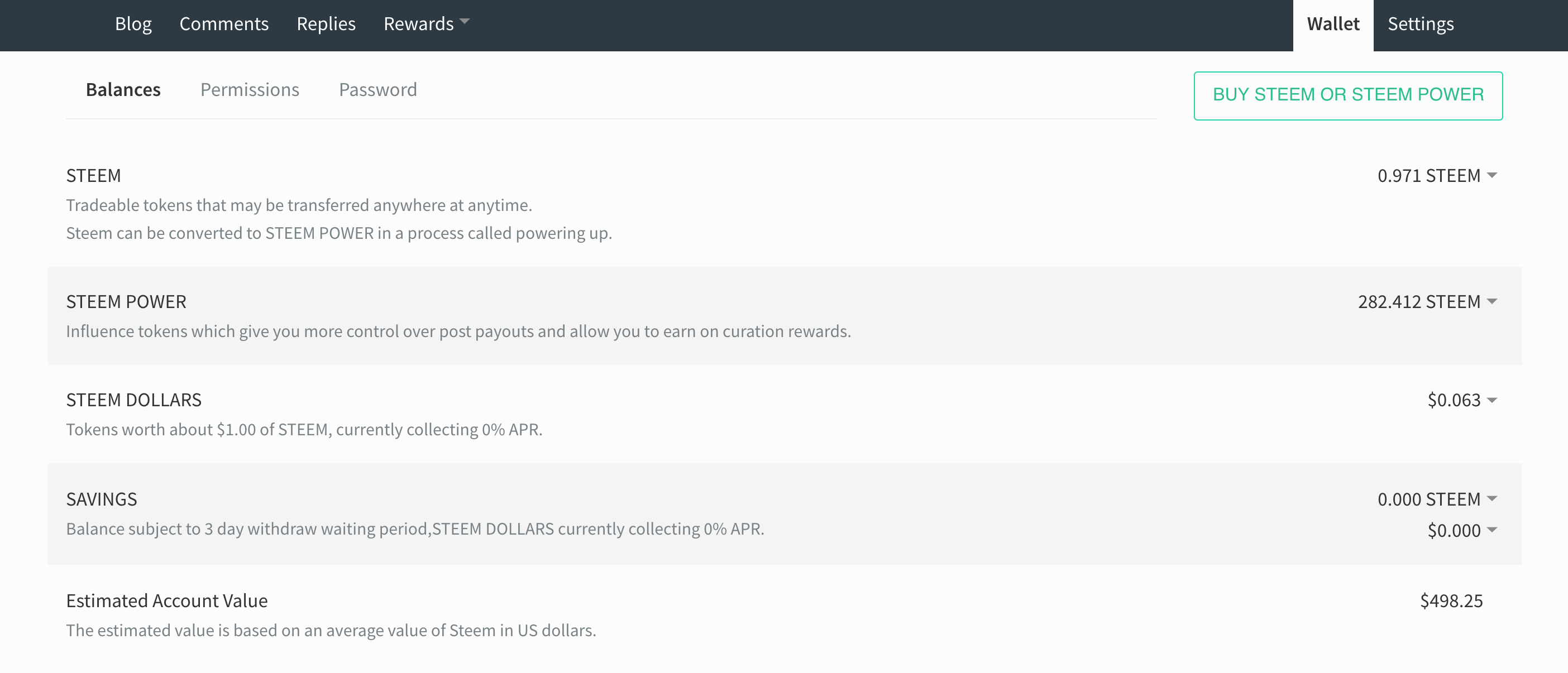 Giao diện và cách sử dụng Steemit UI UX ví tiền wallet