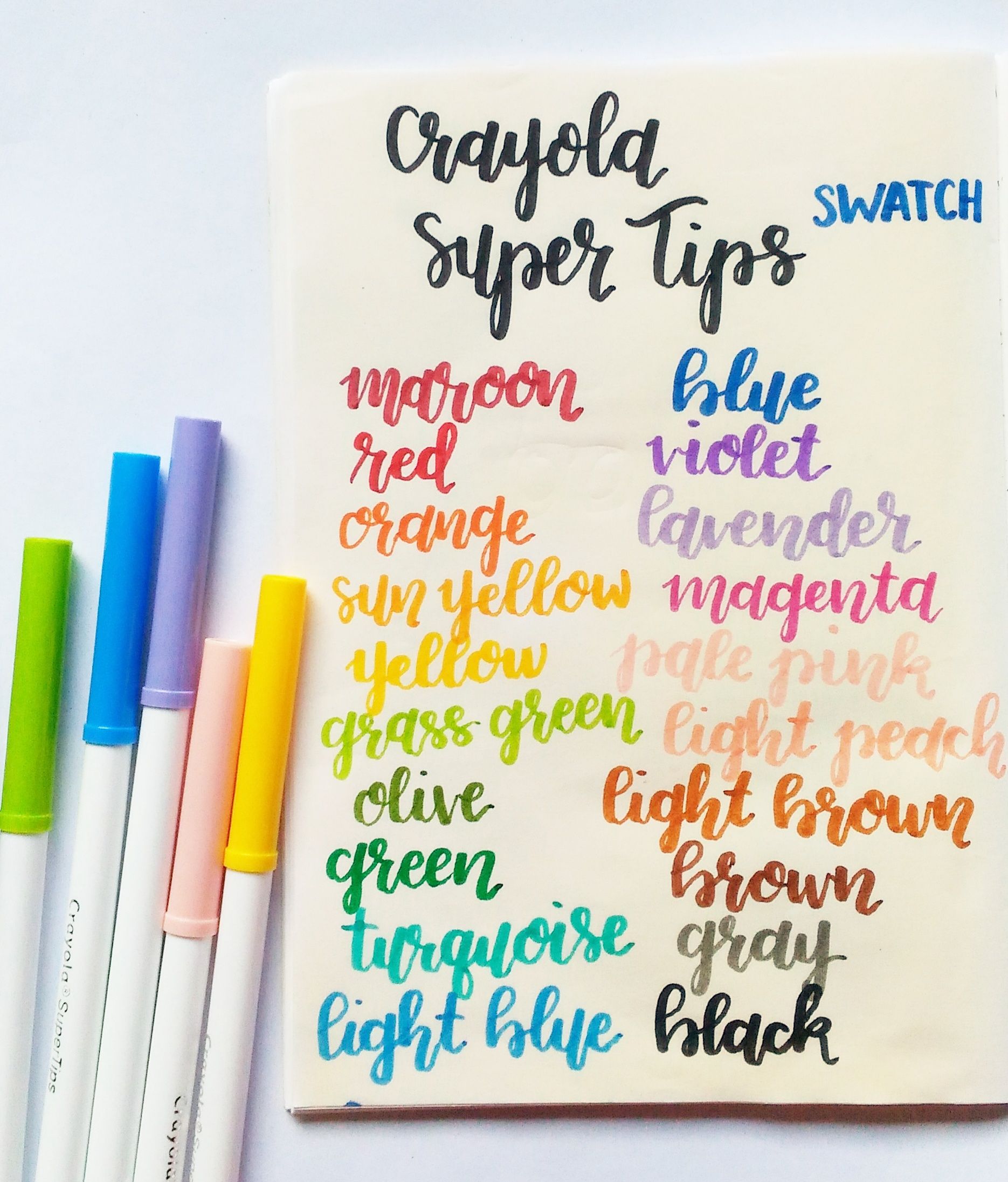 Crayola SuperTips Swatch — Steemit