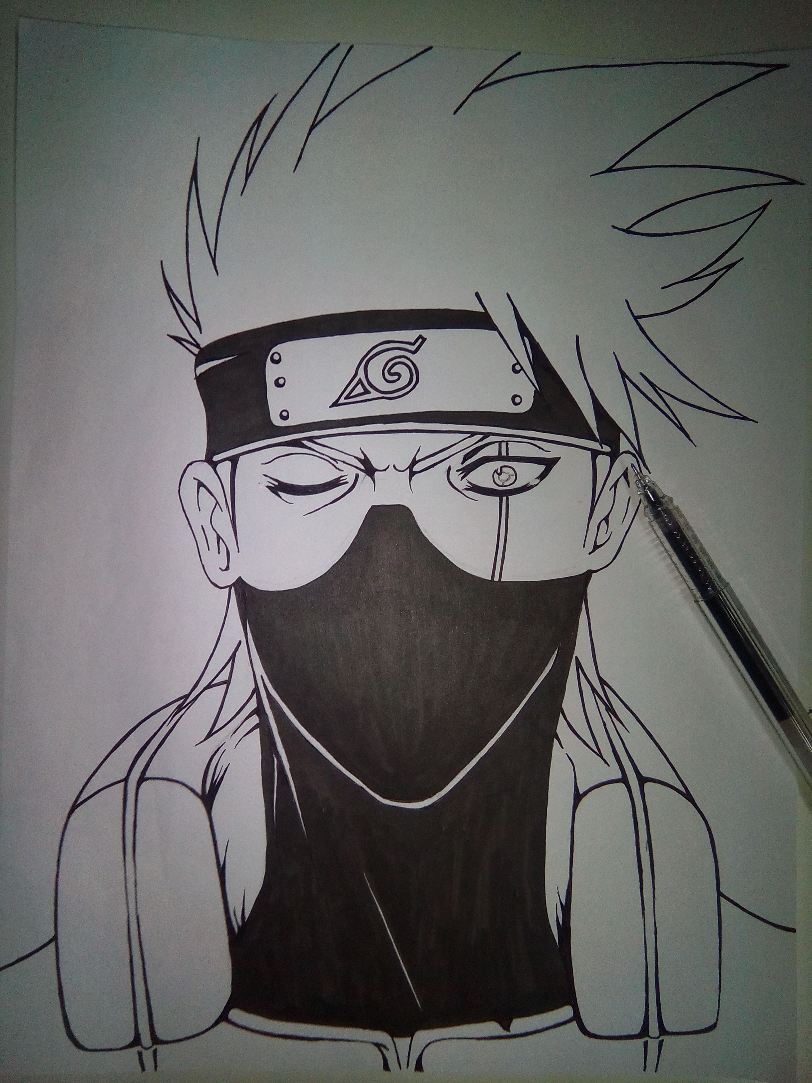 Kakashi Dibujo  Anime character drawing, Naruto sketch drawing