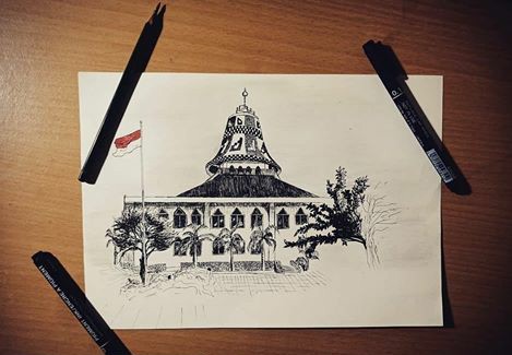 Karikatur Masjid Teuku Umar Steemkr