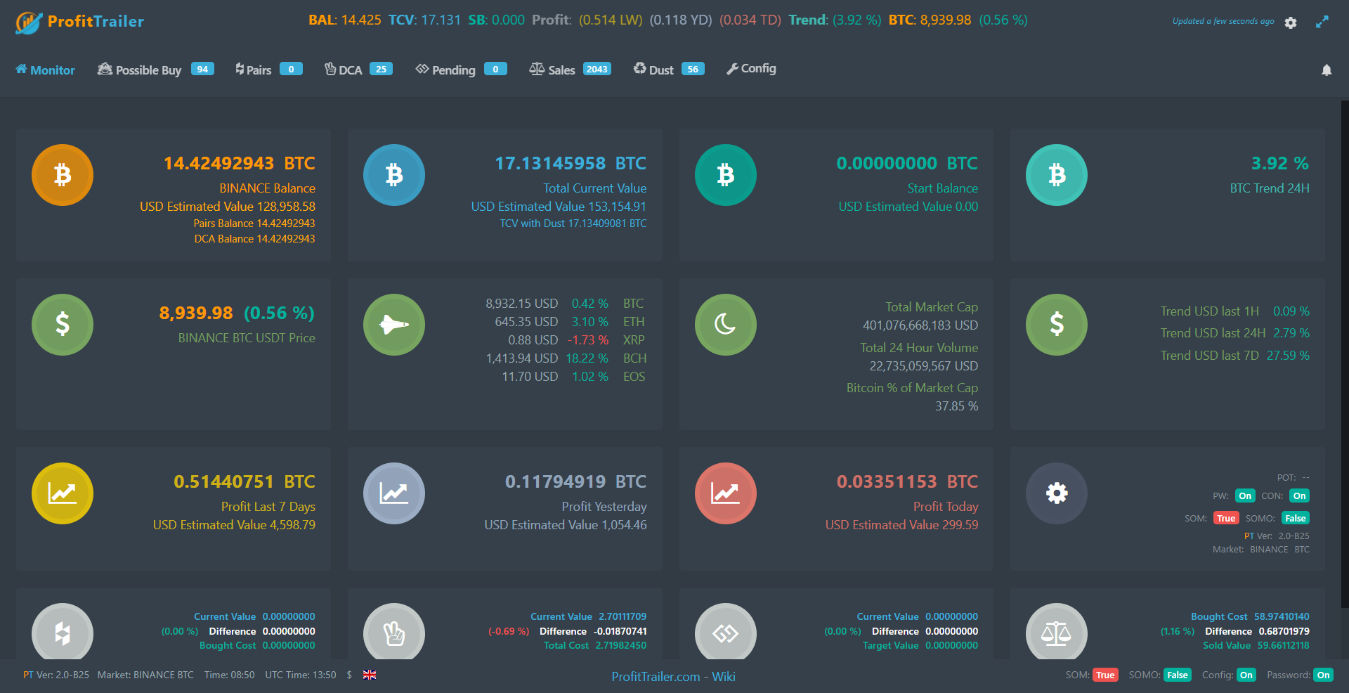 Profit Trailer 2 0 The Most Versatile Crypto Trading Bot Steemit