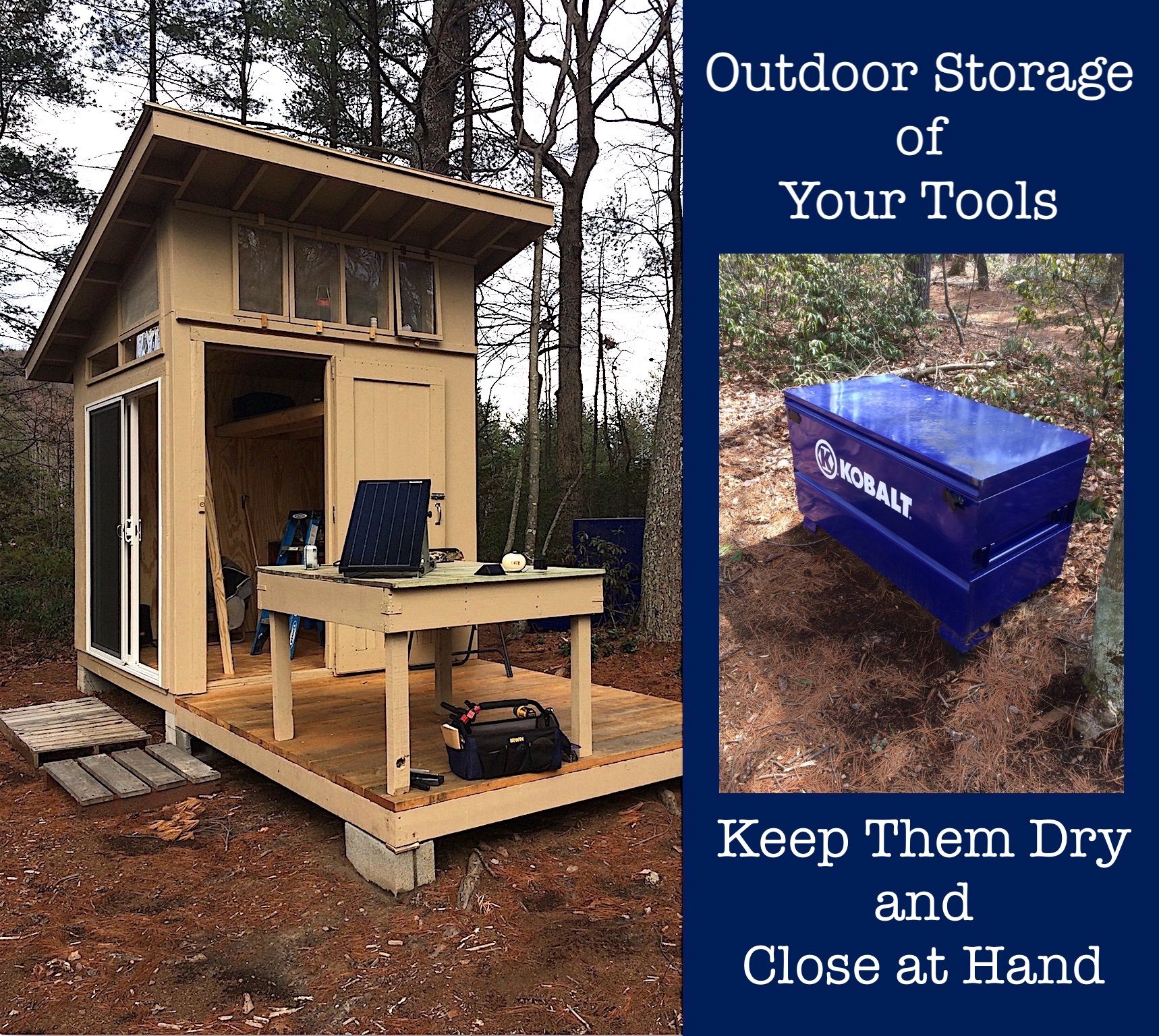 Great Way to Store Tools Outdoors: When Indoor Storage is Limited, or You  Don't Have Any — Steemit