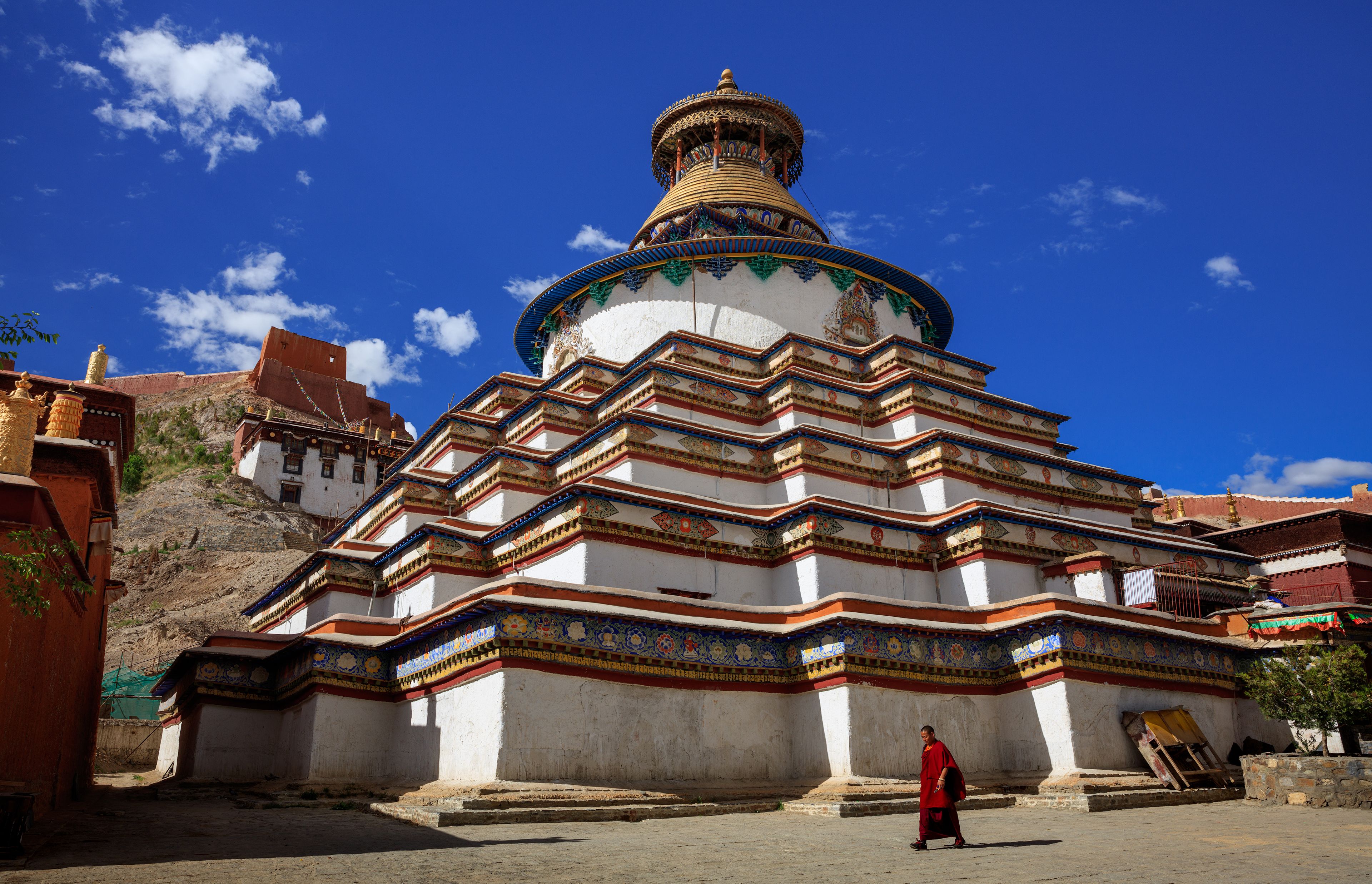 Храм Кумбум Чортер, горы Тибет