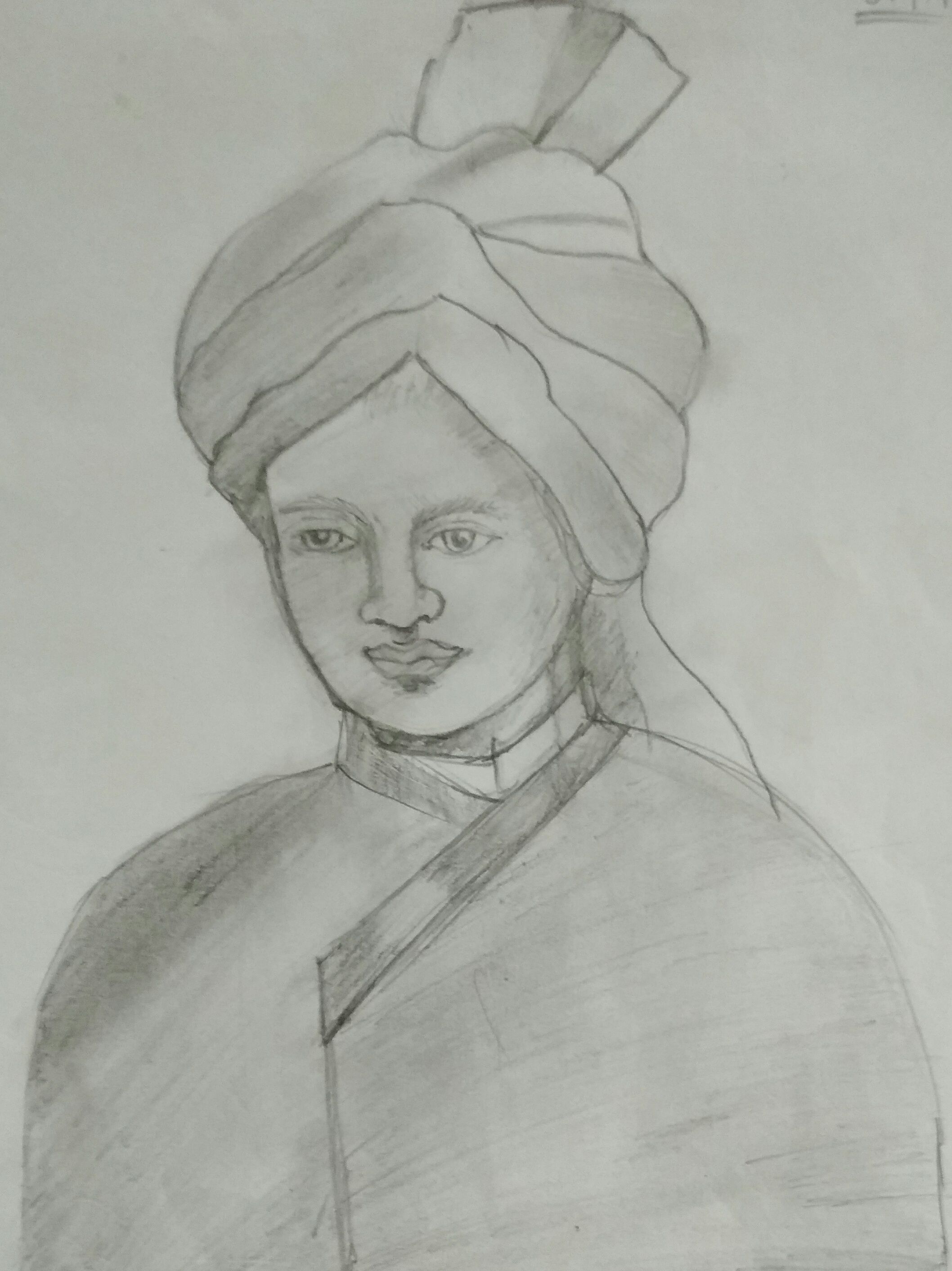 Simple Sketch of Swami Vivekananda — Steemit-saigonsouth.com.vn
