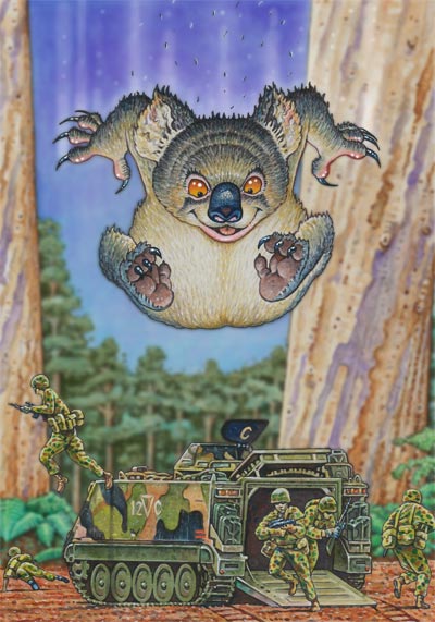 drop bear - Google Search  Funny koala, Koala, Drop bear