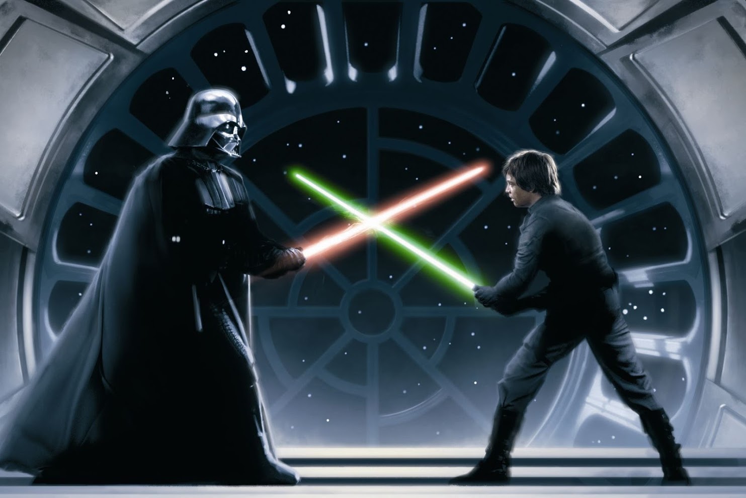 Father Son Conflict Luke Skywalker Darth Vader Star Wars SteemTruth.jpg