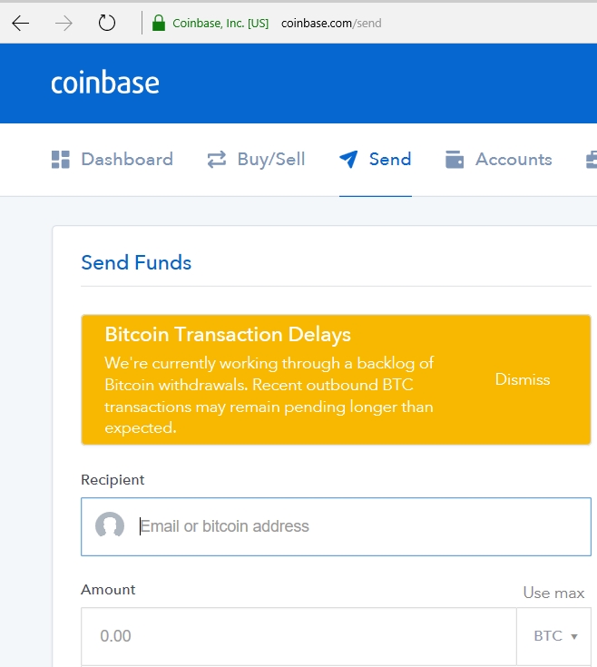 how long does it take to transfer bitcoin from bitstamp to coinbase