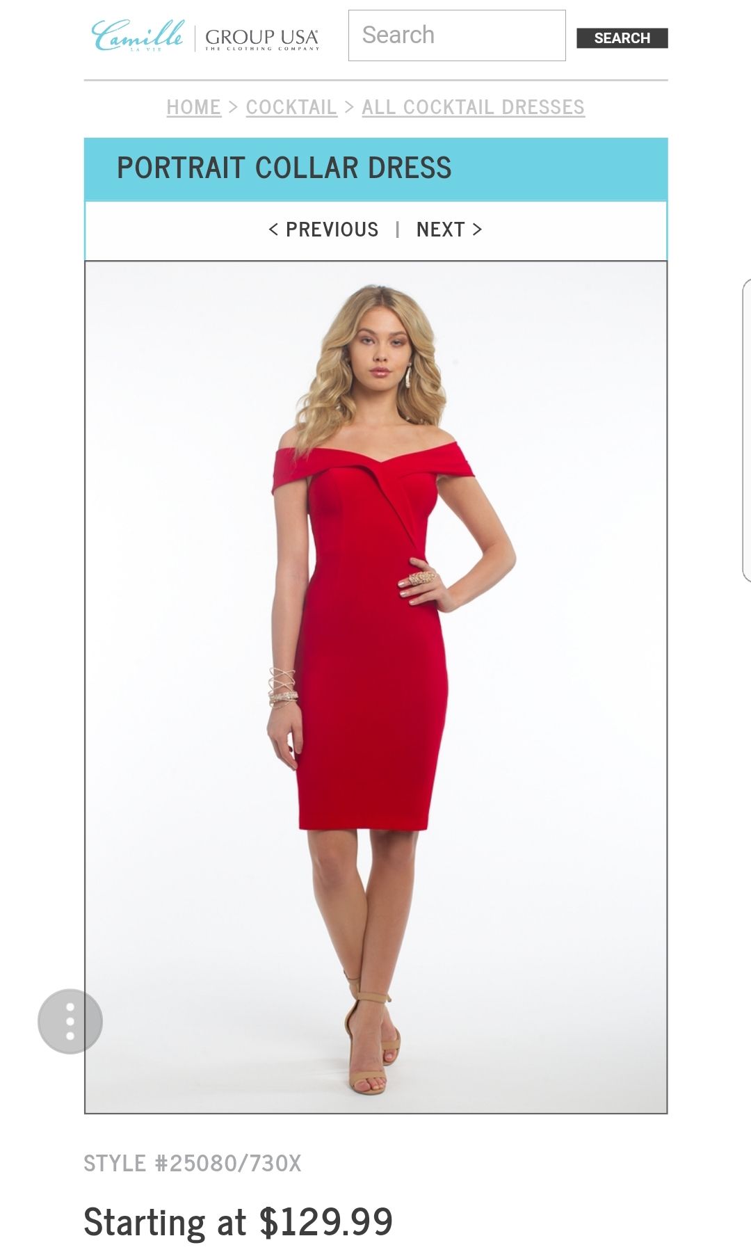 group usa cocktail dresses