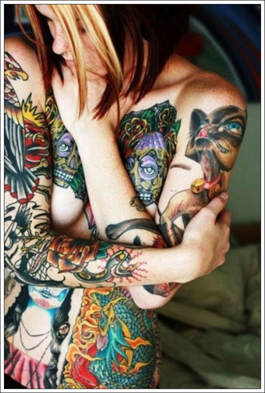 Are full body tattoos on a girl attractive to a guy? - GirlsAskGuys