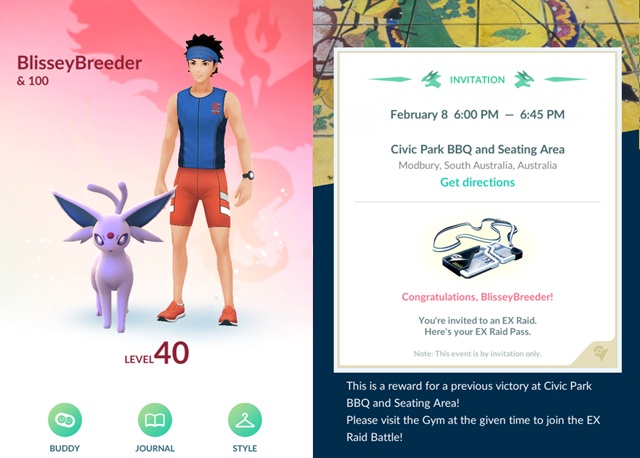I'm finally level 40 in Pokémon GO and managed to land my first EX Raid  Pass the next day! — Steemit