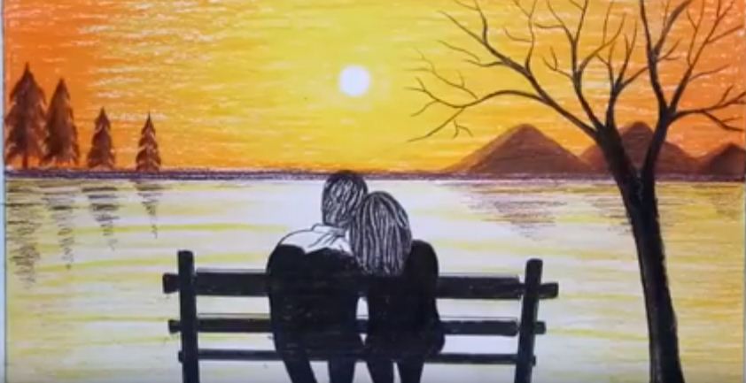 Featured image of post Oil Pastel Drawing Of Scenery : Drawing with oil pastels is a fun activity that combines the characteristics of wax crayons and pastels.