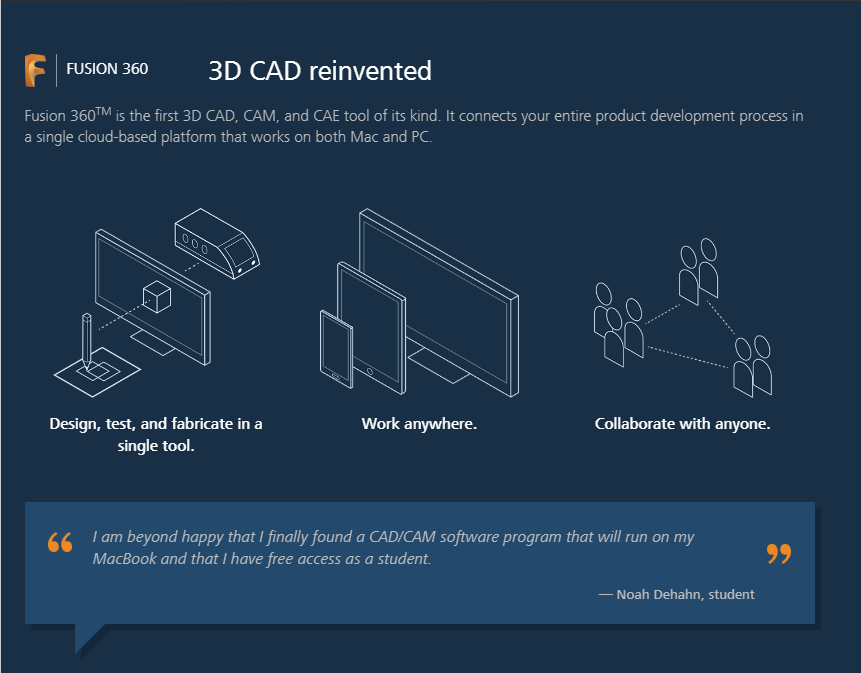 fusion 360 free for students