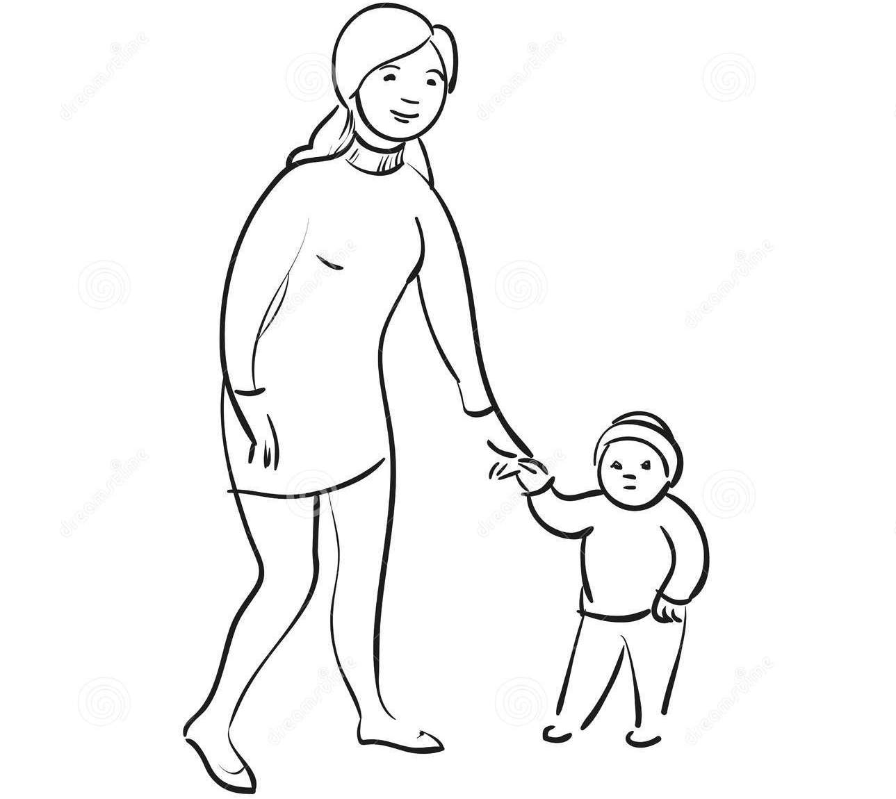 Мать дает стоя. Раскраска мама с младенцем. Мама с ребенком карандашом. Мама с ребенком рисунок легкий. Раскраска мама с малышом на руках.