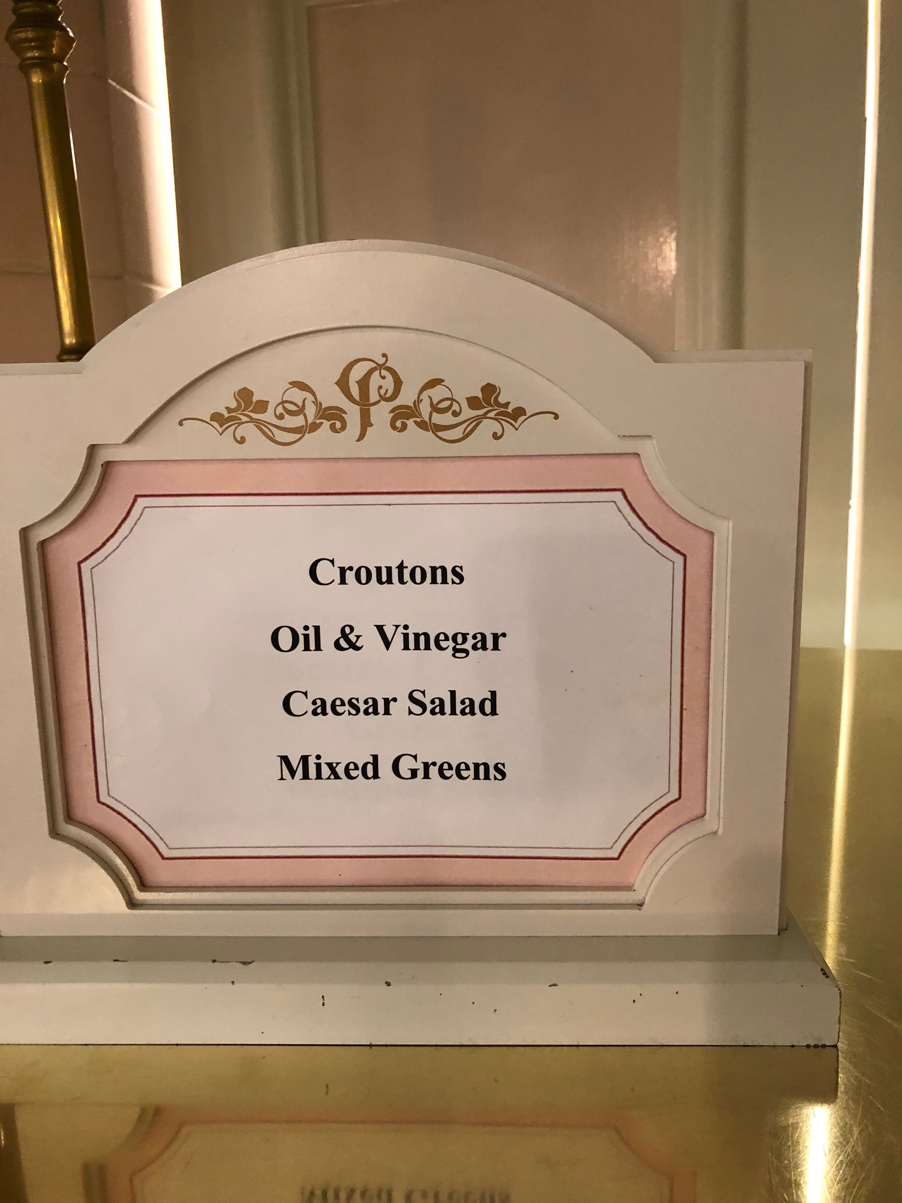 Croutons sign Lunch Buffet in Walt Disney World at Crystal Palace!.jpg