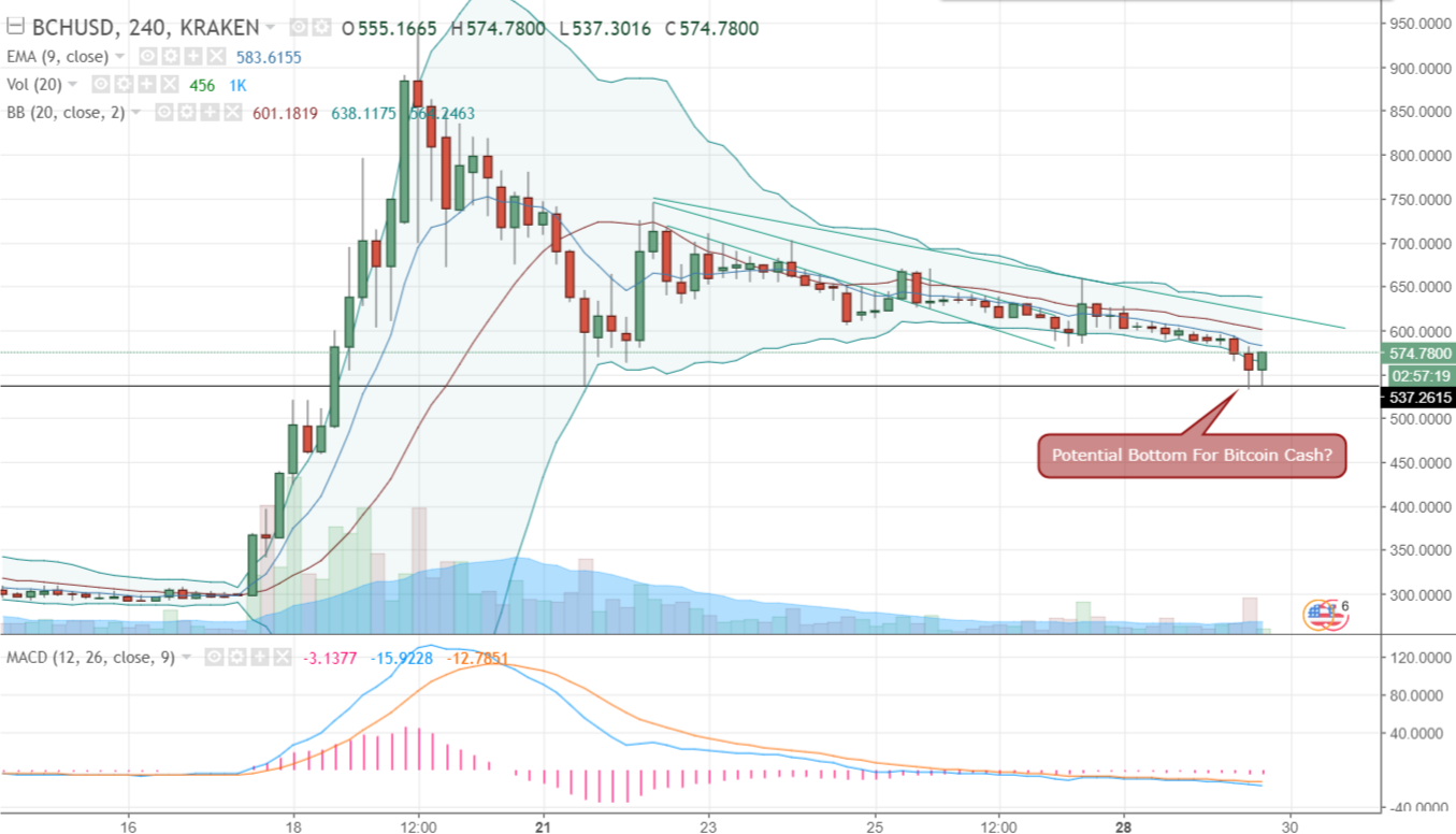 Potential Bottom For Bitcoin Cash Steemit - 