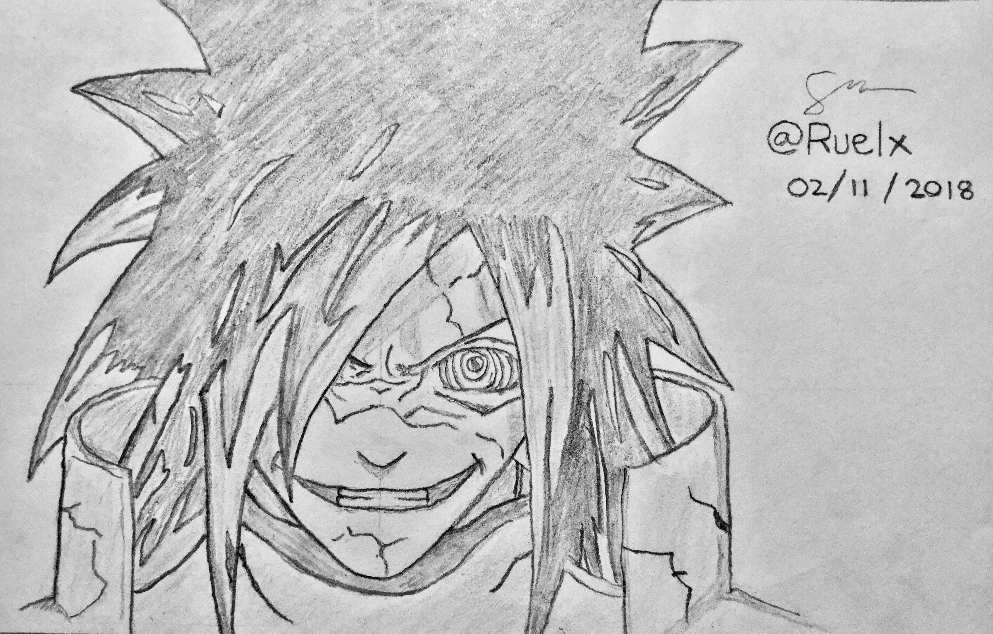 How to Draw Madara Uchiha from Naruto (Naruto) Step by Step |  DrawingTutorials101.com