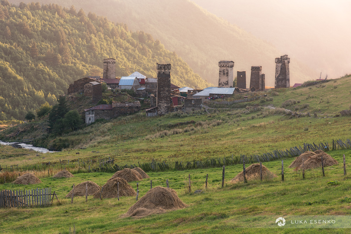Traditional village of Svaneti region
