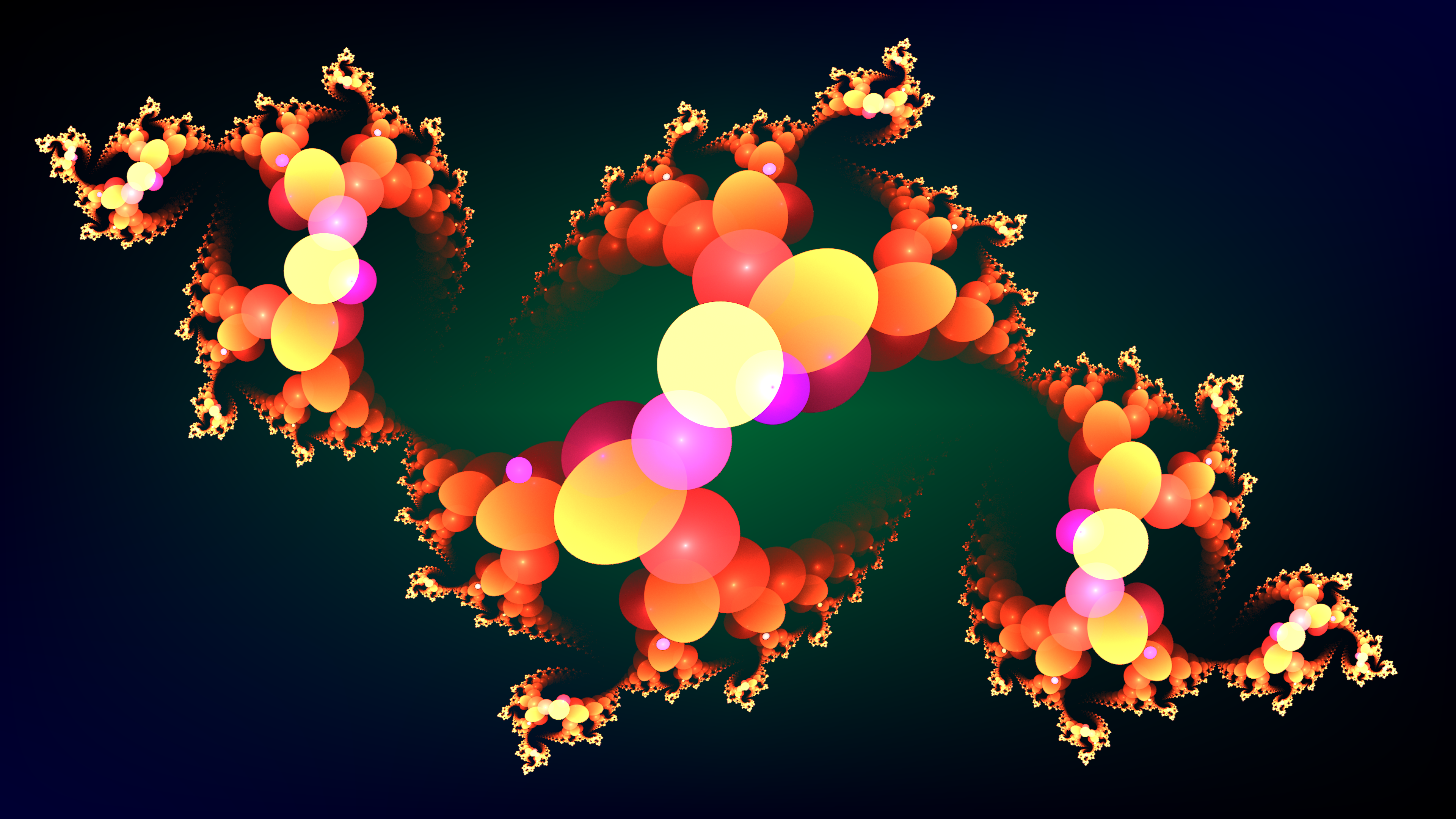 Jade Dragon Bubble Fractal