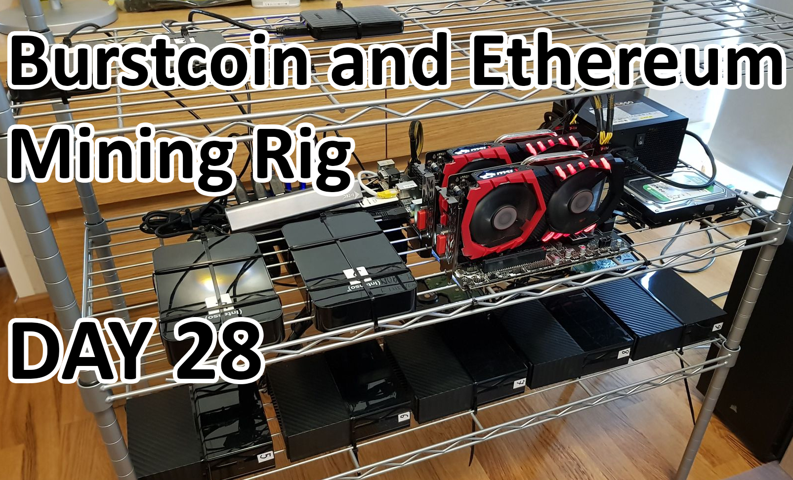 Burstcoin and Ethereum Mining Rig Earnings - Day 28 — Steemkr