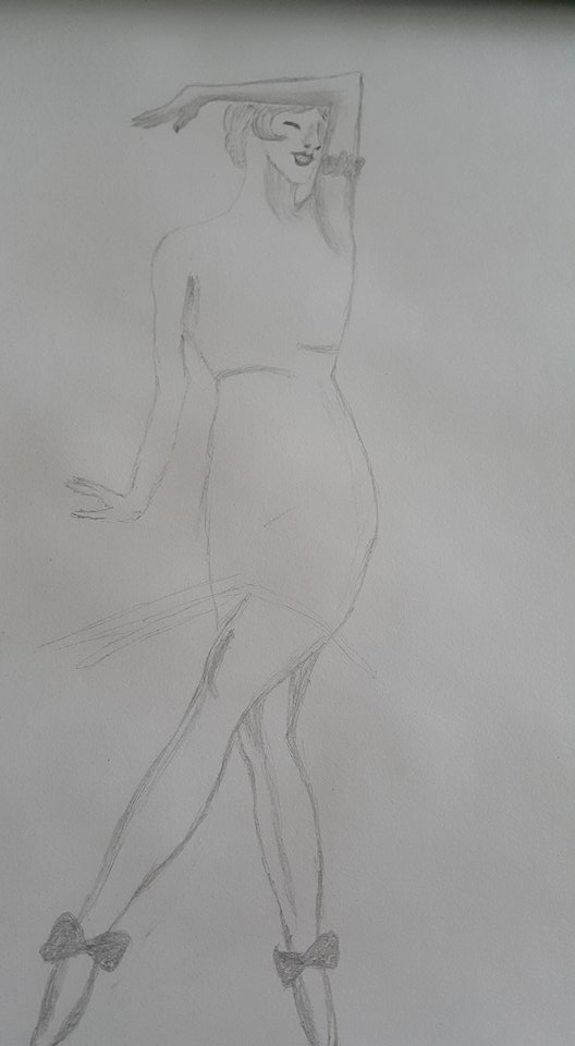 ballerina pencil drawing
