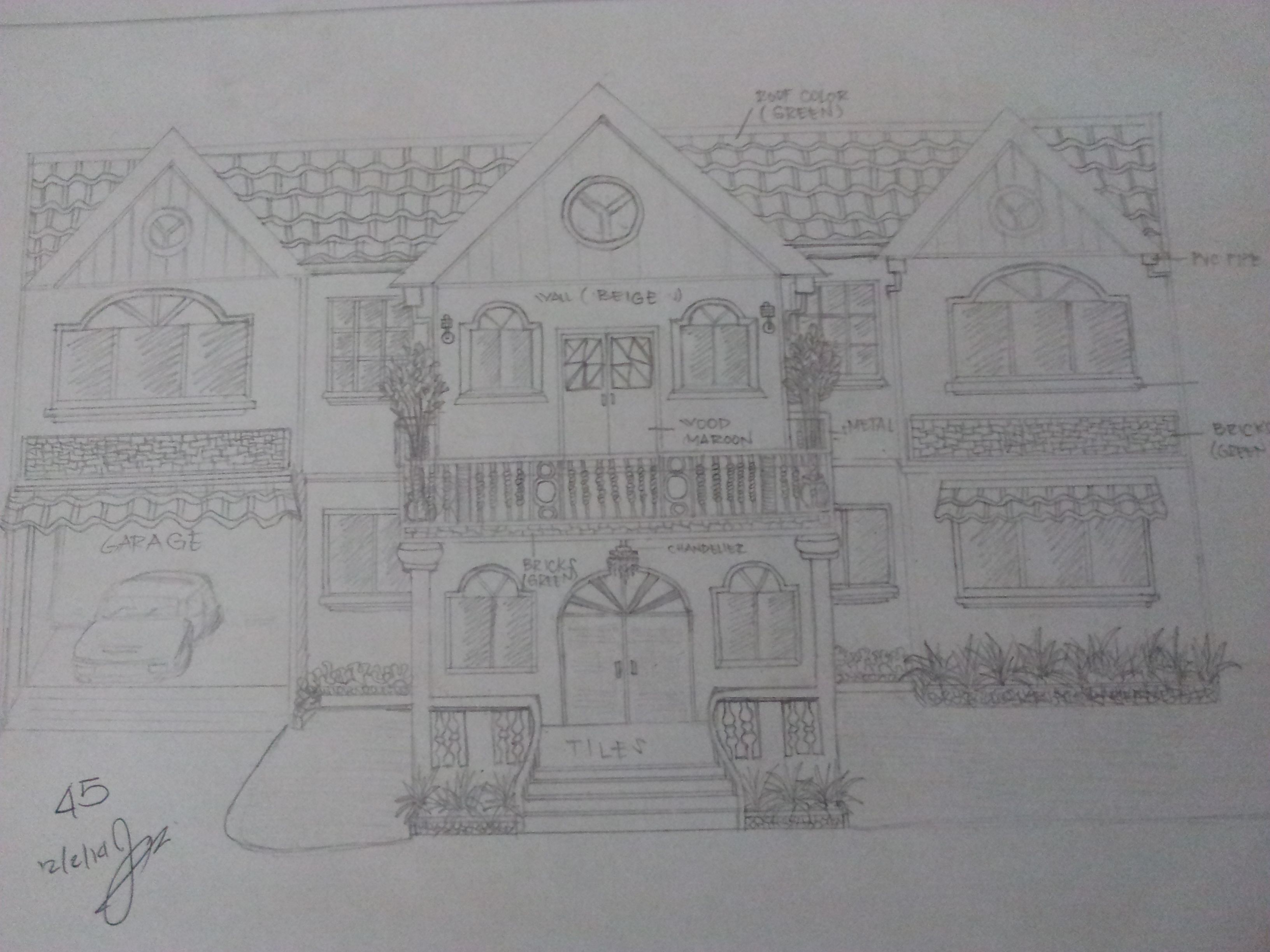 Sketch My Dream House Drawing