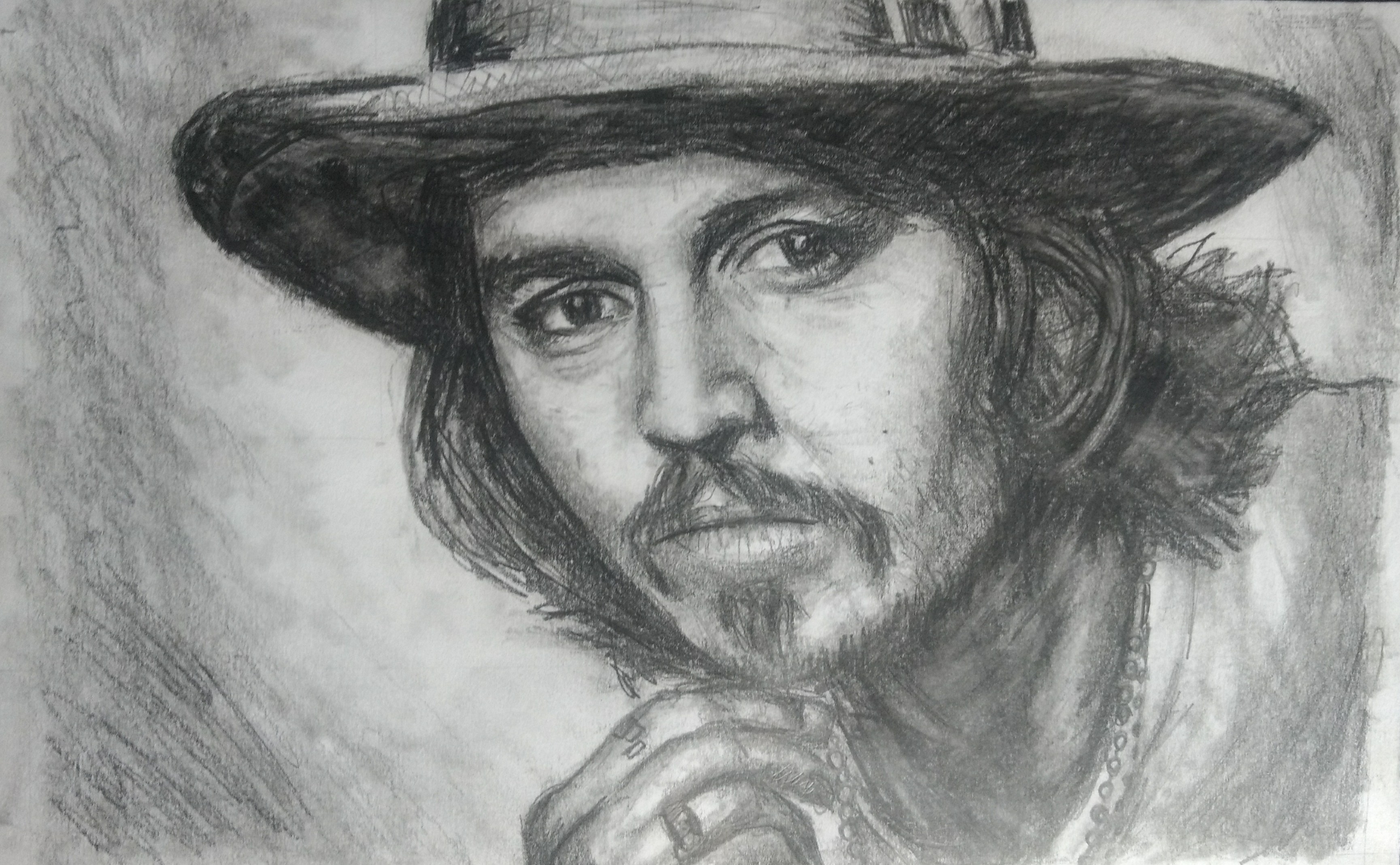 Johnny Depp Portrait, Pencil Drawing