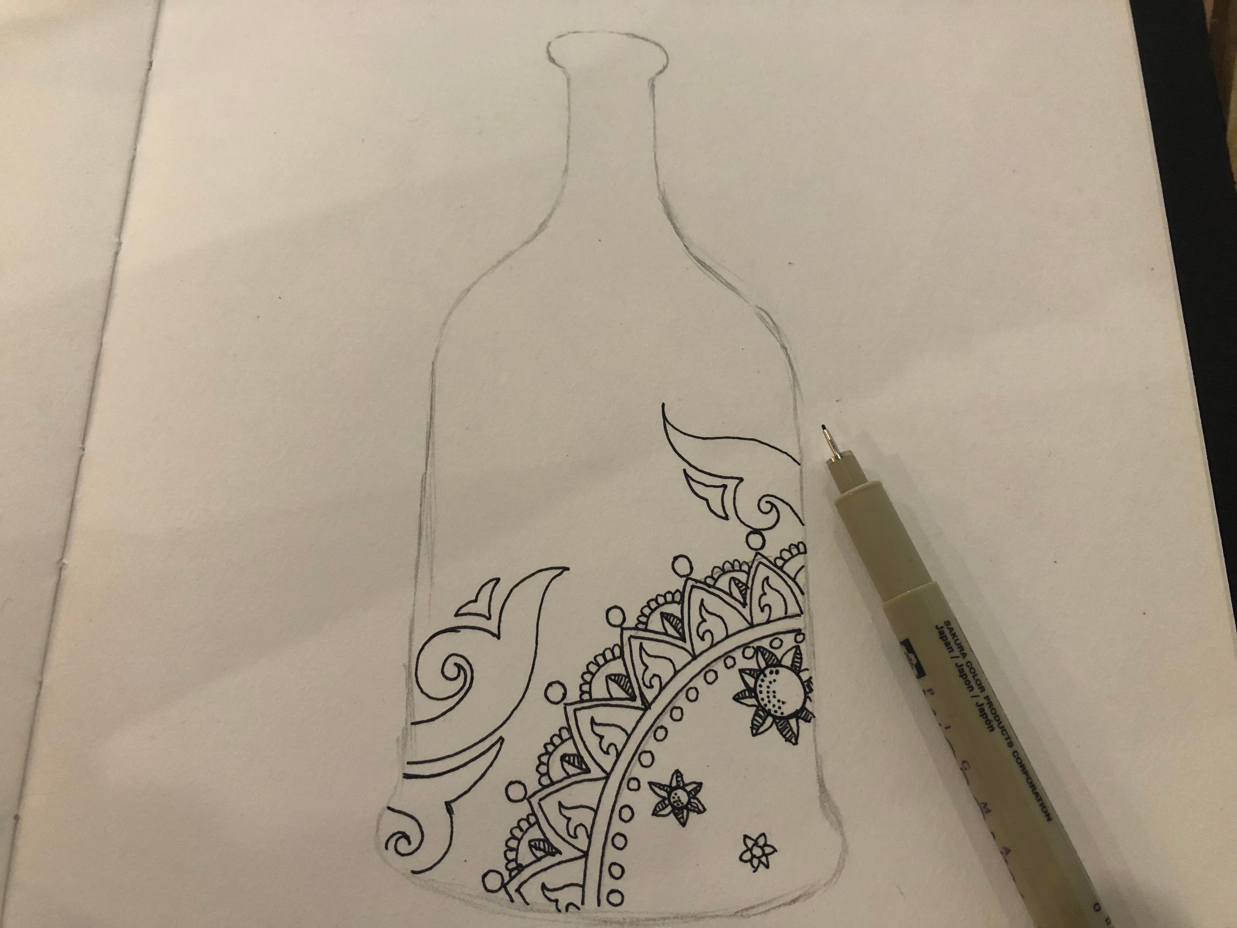 Orcheva Doodle Art Doodle In The Bottle Steemit