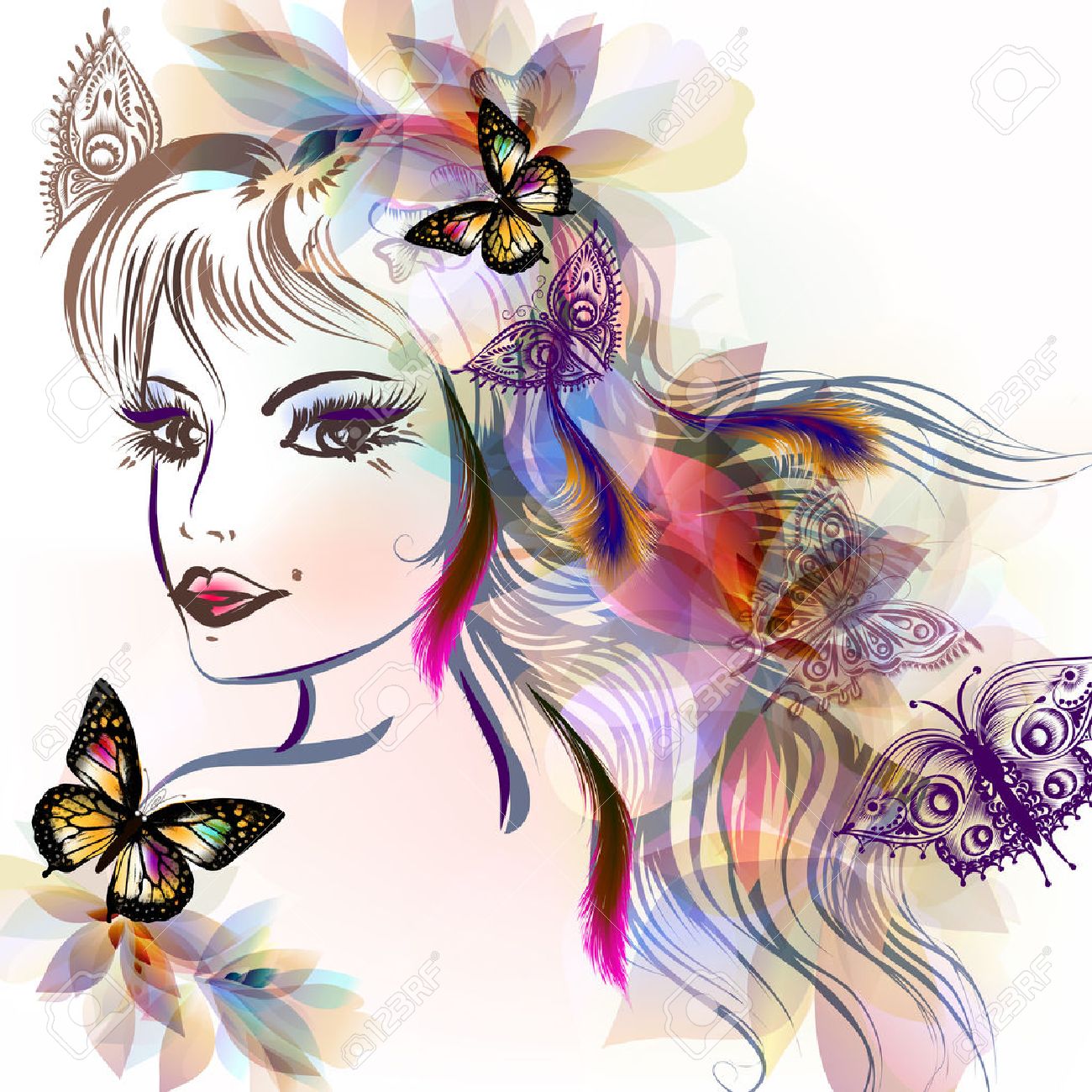 41198365-hermosa-chica-de-hadas-con-el-pelo-largo-y-las-mariposas-sentarse-en-él-muy-brillante-ilustración.jpg