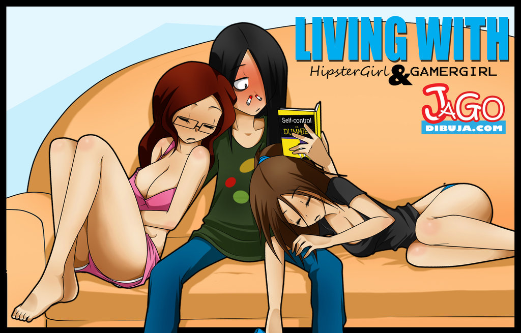 Living with a hipster girl and a gamer girl (comic) - Steemit.
