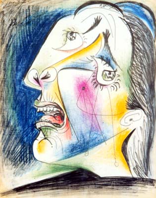 Picasso La femme qui pleure. 8-June 1937. 29.1 x 23.2 cm. Pe.jpg