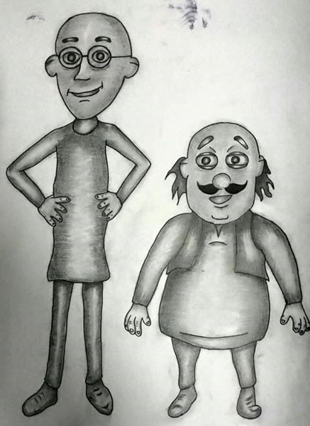 How to Draw Motu Patlu Cartoon step by step - YouTube-saigonsouth.com.vn