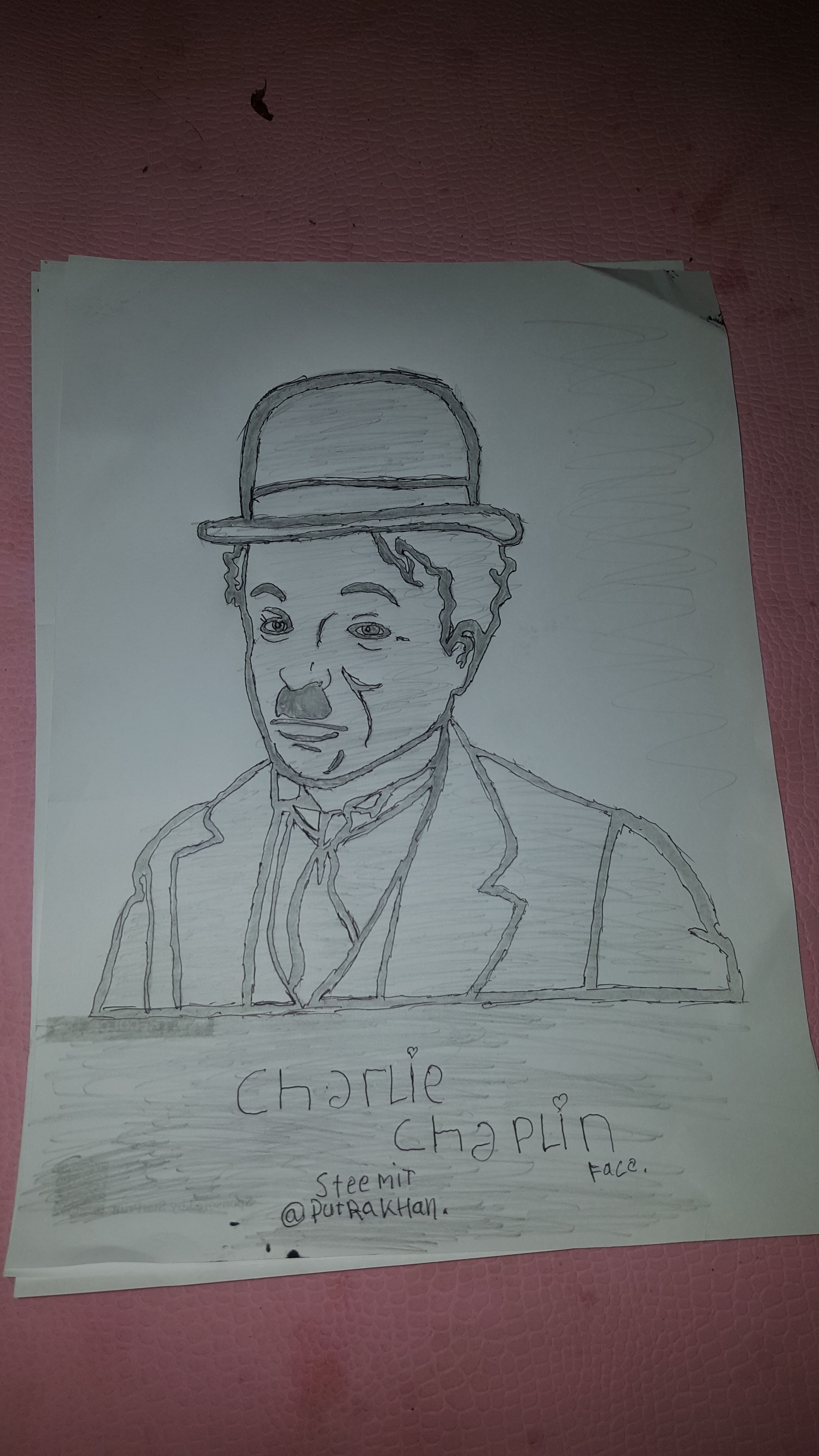 Featured image of post How To Draw Charlie Chaplin How to draw charlie chaplin drawing and painting sketch very easy drawings colouring