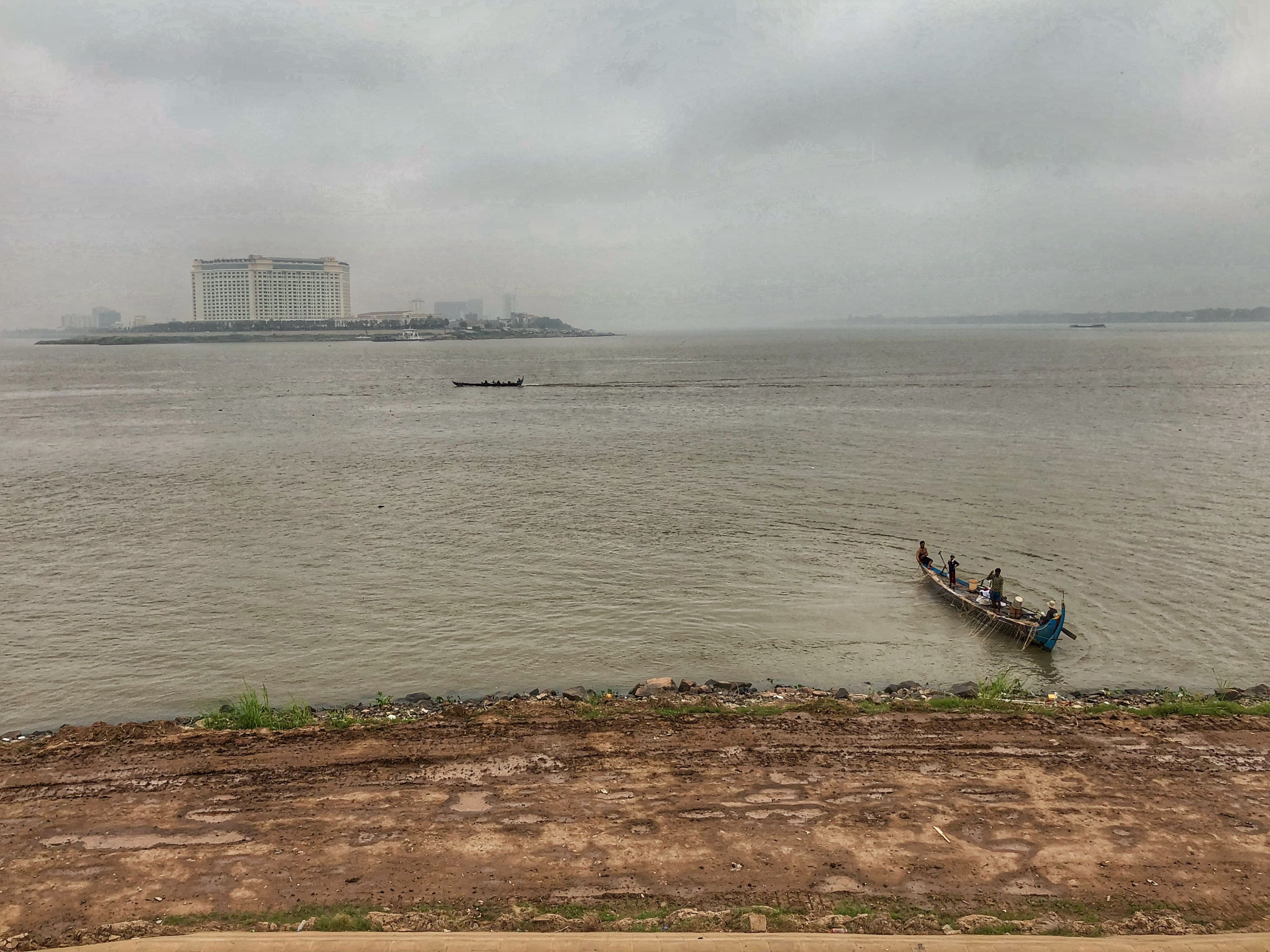 A Misty Morning on the Mekong, Phnom Penh