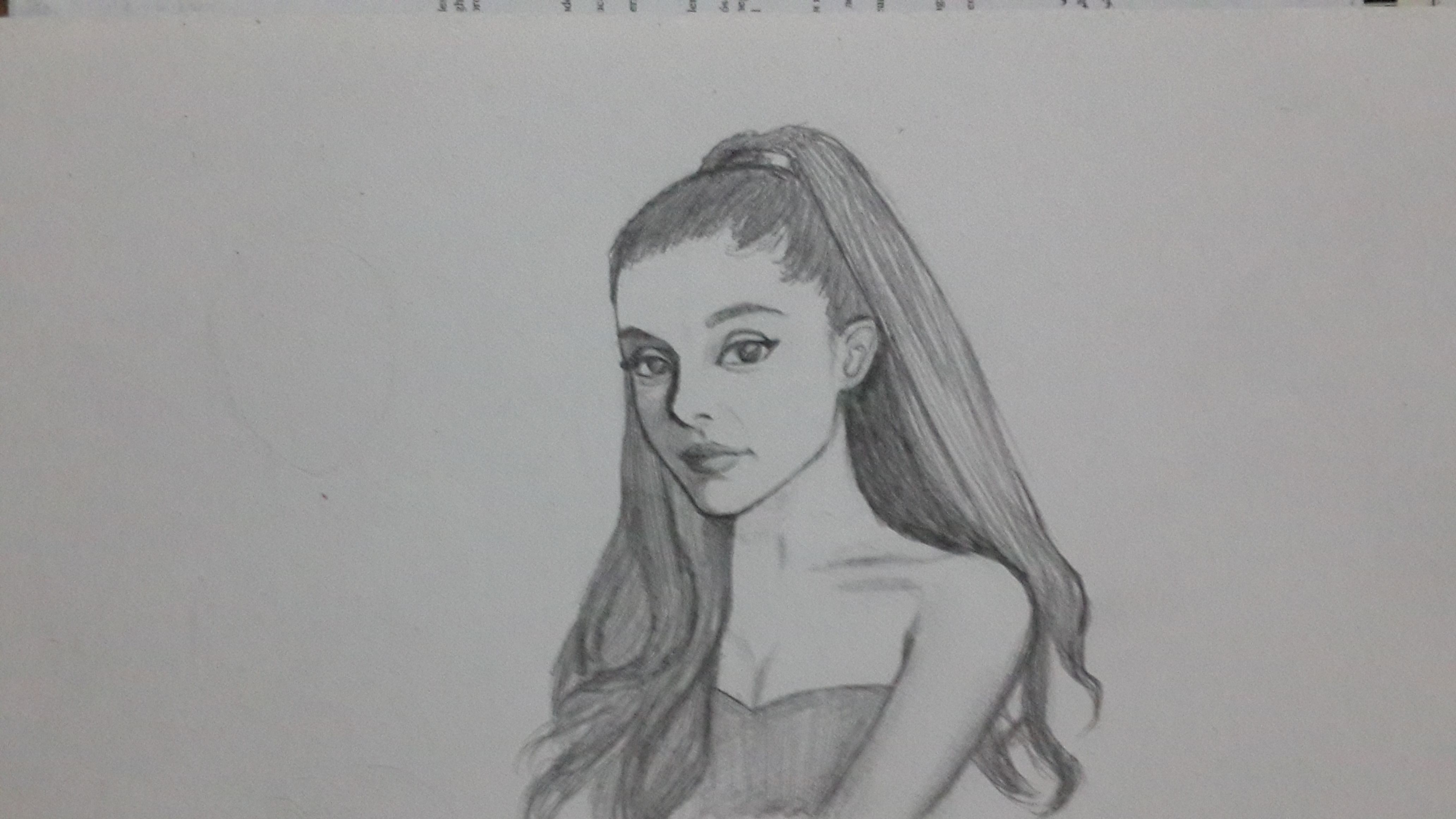 Ariana Grande Drawing Print Poster Hand Drawn Coloured Pencil #ARIANA6 :  Amazon.it: Prodotti Handmade