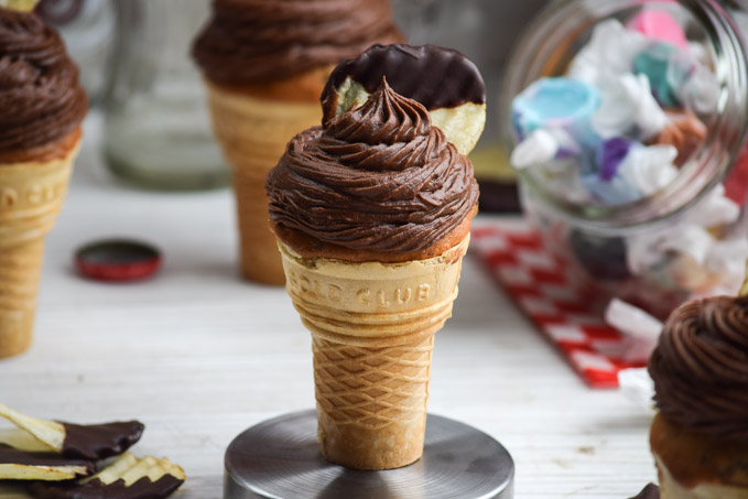 Chocolate Covered Potato Chip Ice Cream Cone Cupcakes (8).jpg