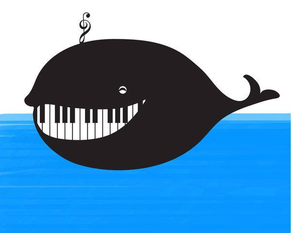 Musical whale image