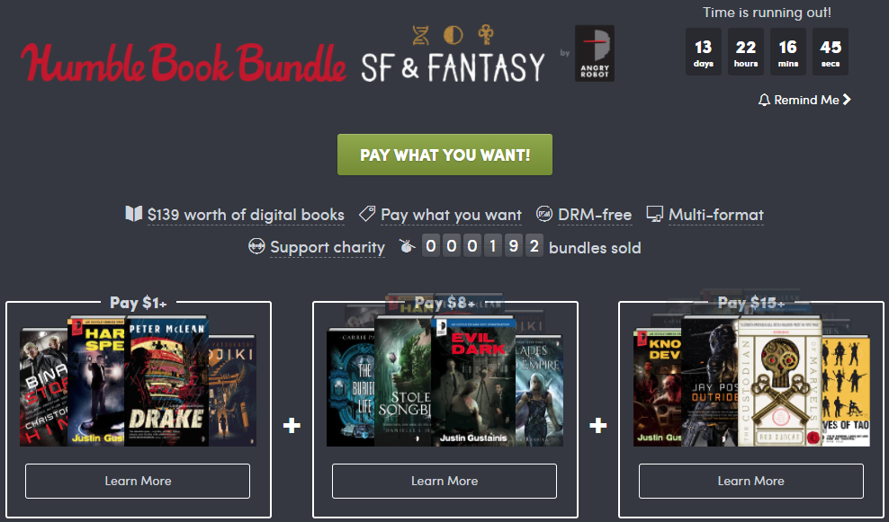 Humble Book Bundle: SF & Fantasy