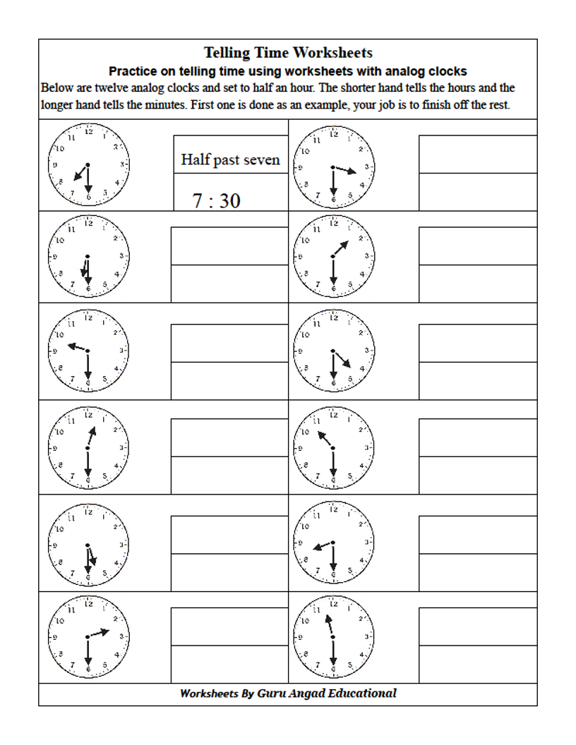 Telling Time Worksheets Grade 2 Worksheets For Kindergarten