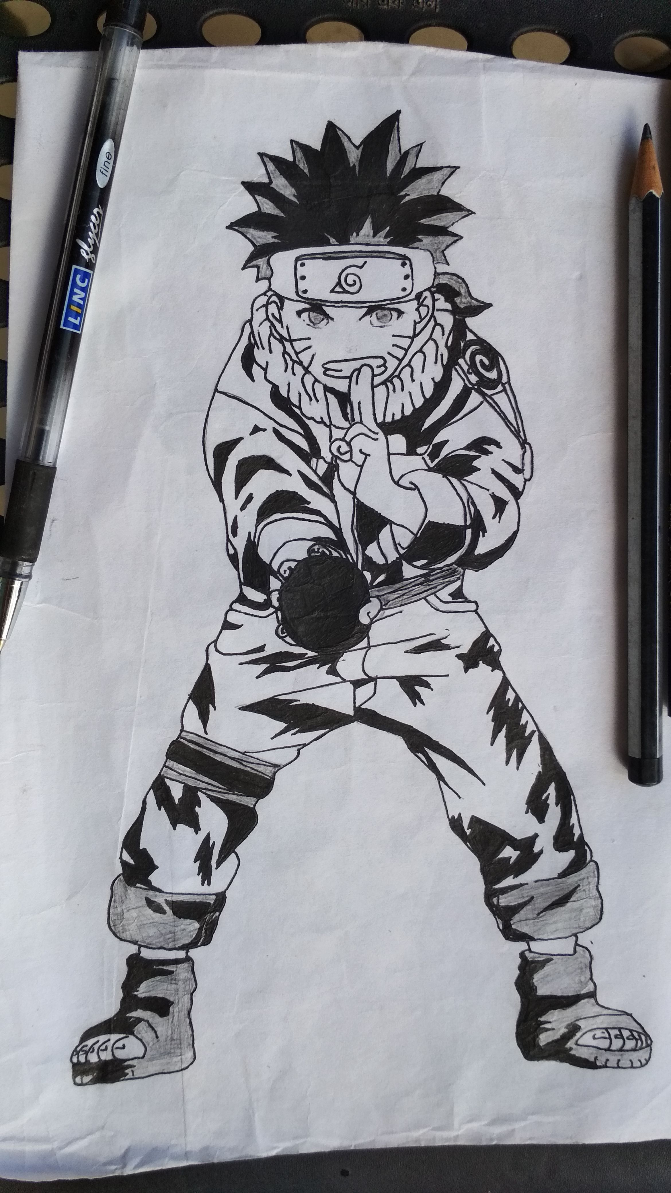 My sketch of Naruto