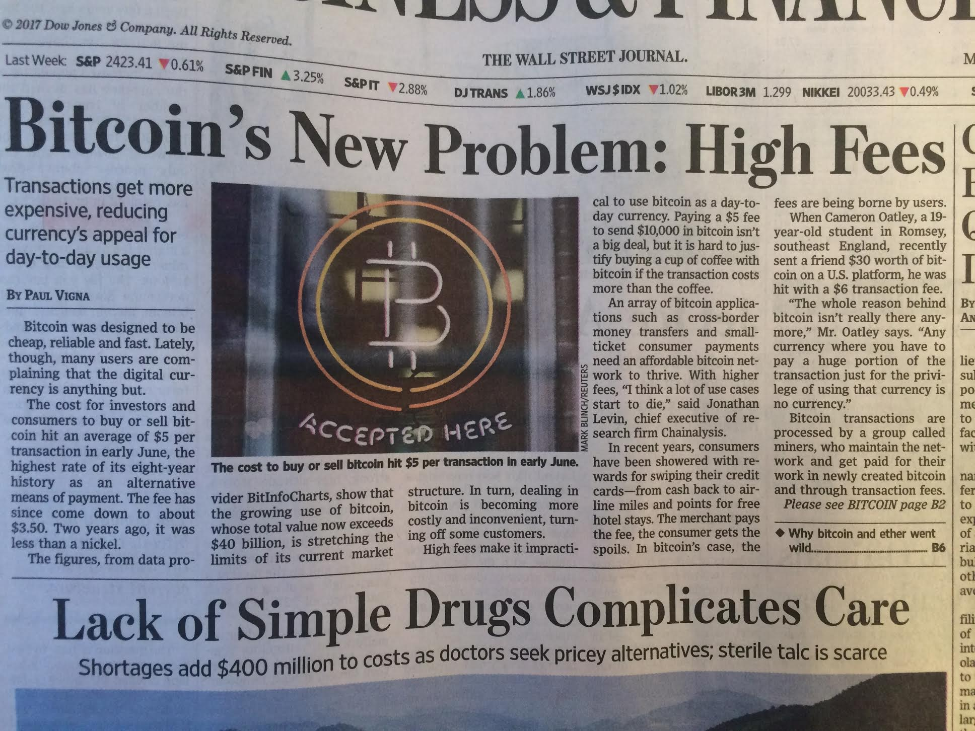 wall street journal crypto news