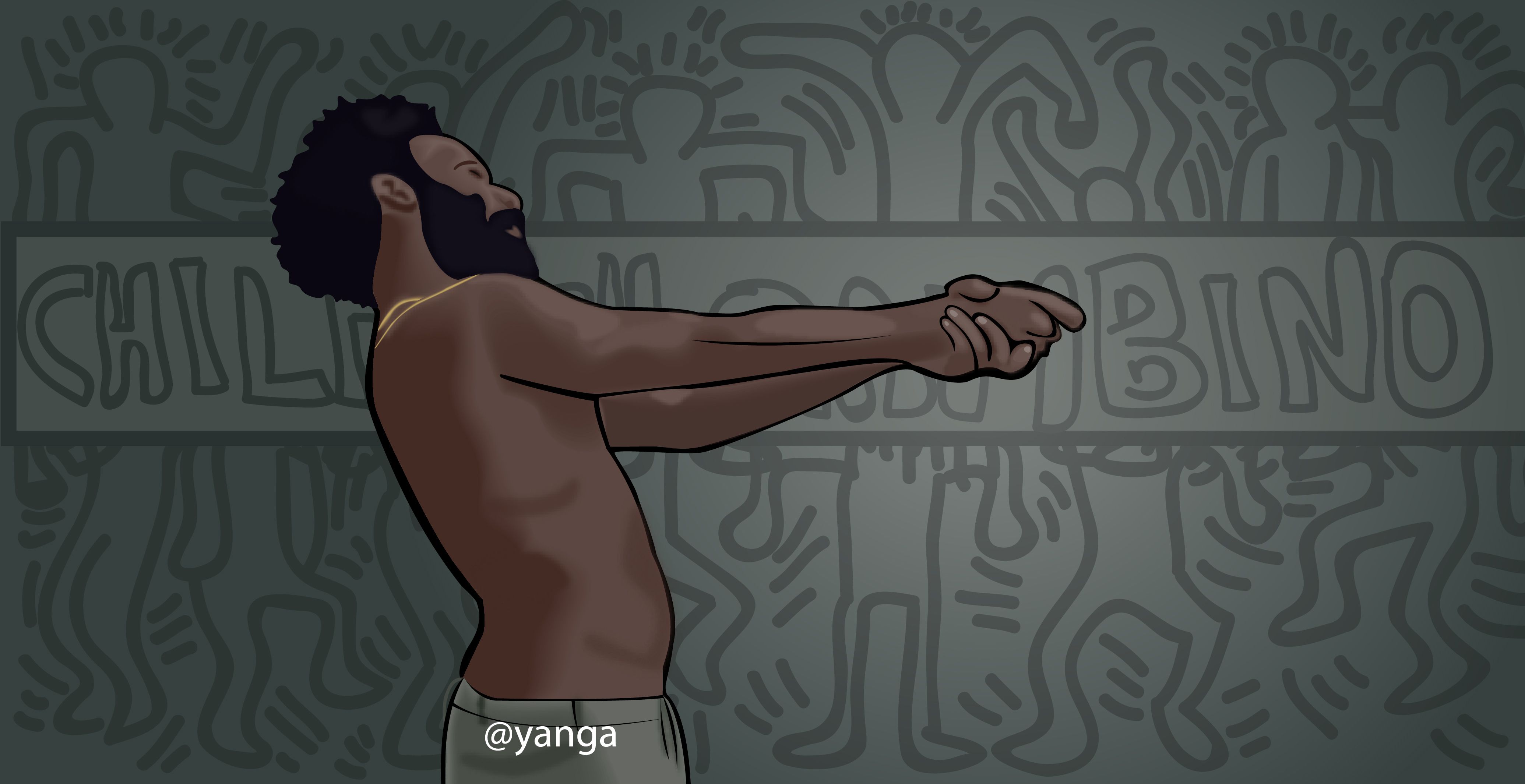 This is America #2 - Childish Gambino - svg eps dxf pdf png | Illustration  numérique, Illustration