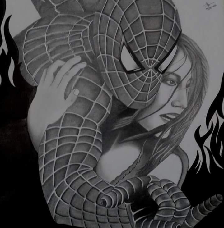 Spiderman Picture Drawing - Drawing Skill