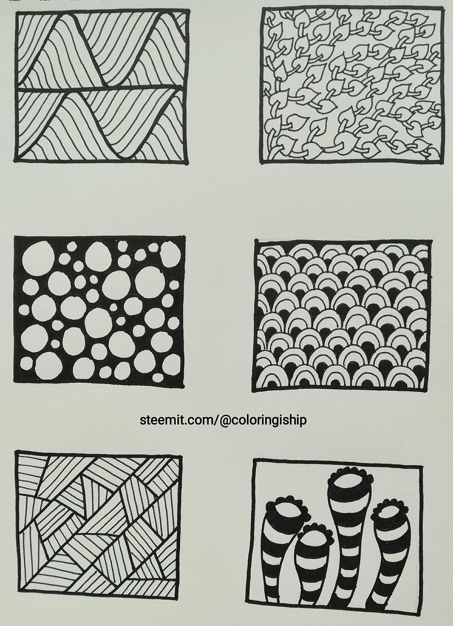 Doodle Tutorial For Complete Beginners Sample Doodle Patterns And