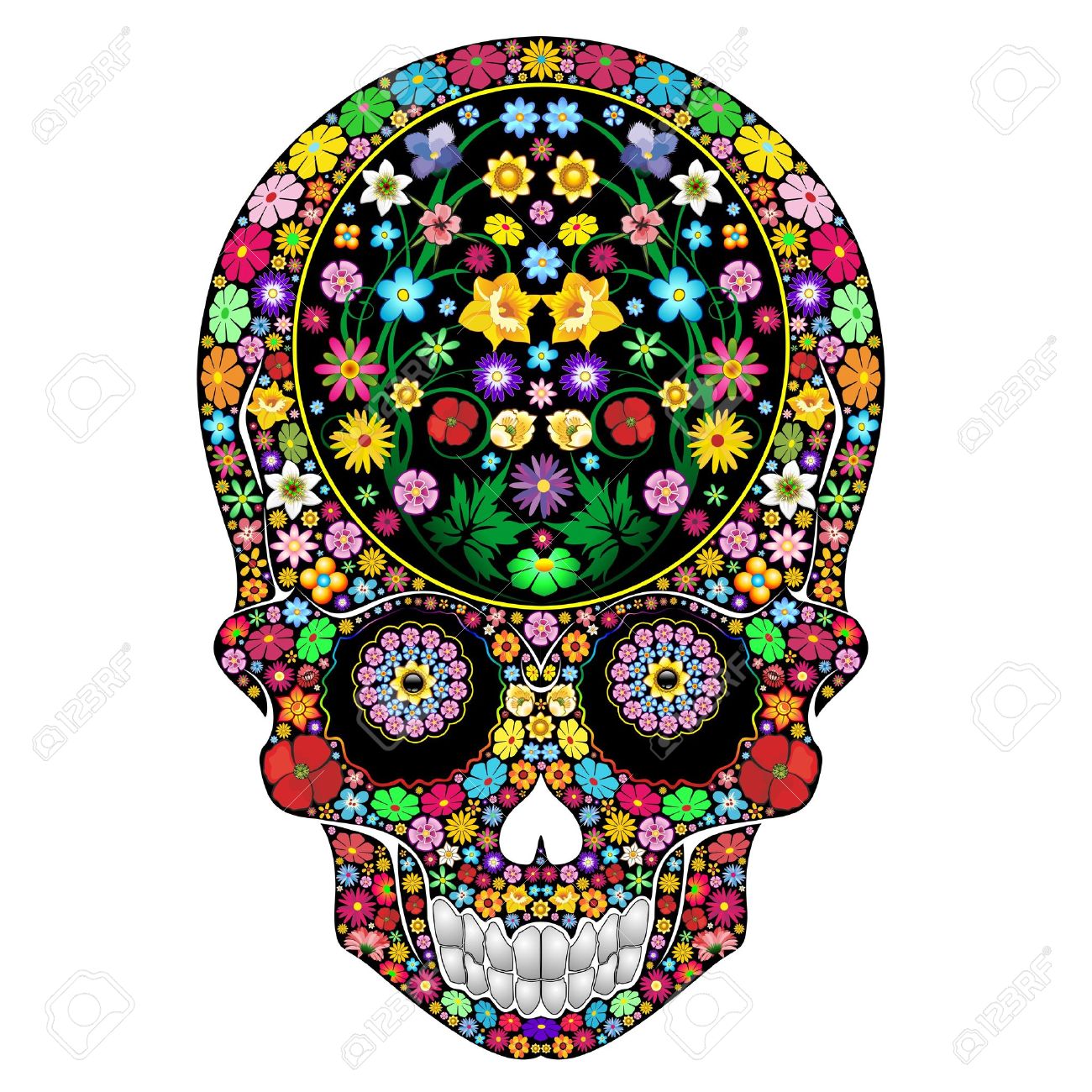 19243540-Skull-Flowers-Ornamental-Art-Design-Stock-Vector-skull-calaveras.jpg