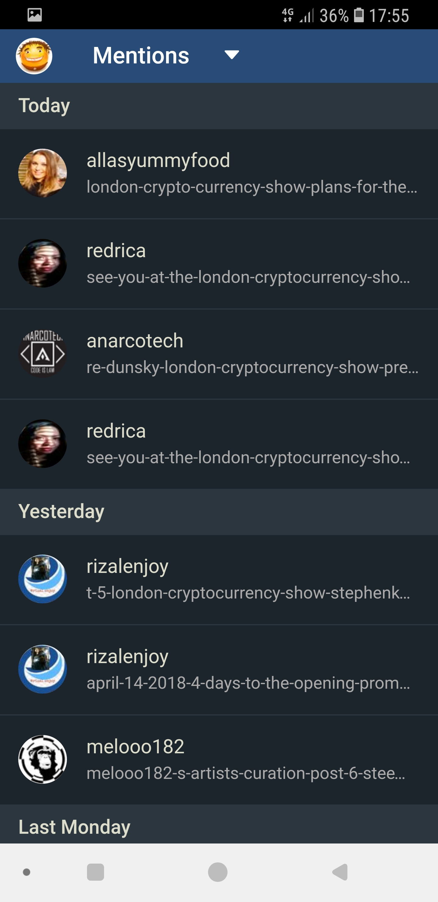 Mentions
