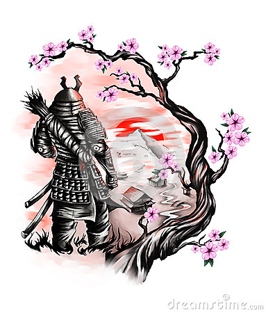 samurai-looks-over-village-mountain-hill-illustration-white-background-74379868.jpg