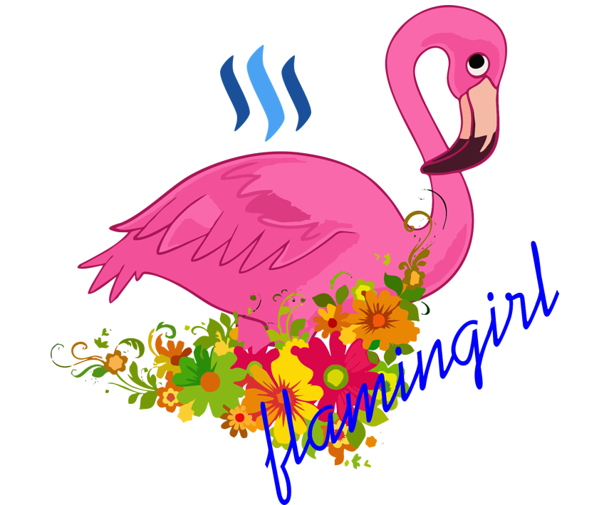 Flamingirl logo steemit.png