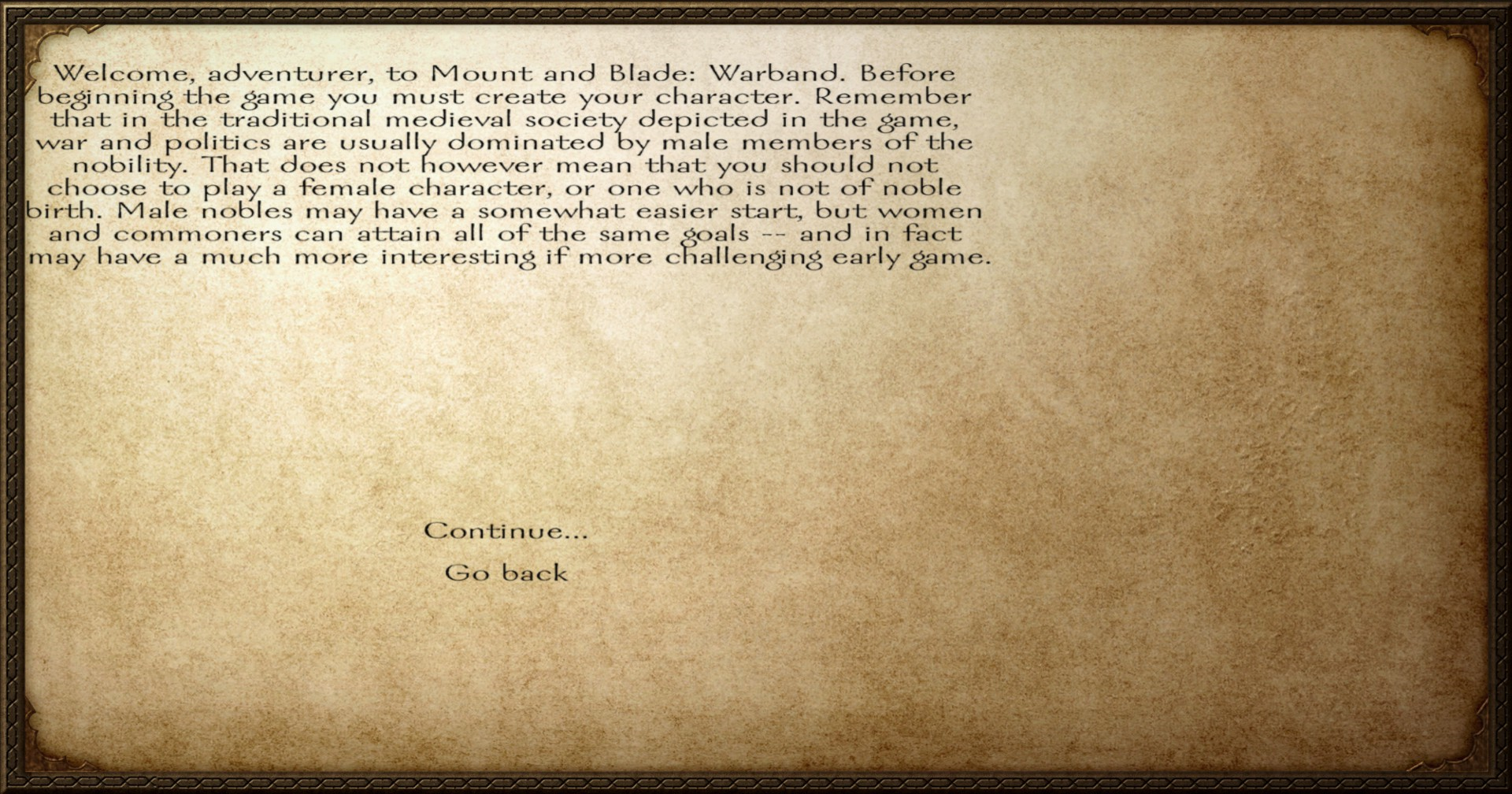 mount and blade warband story