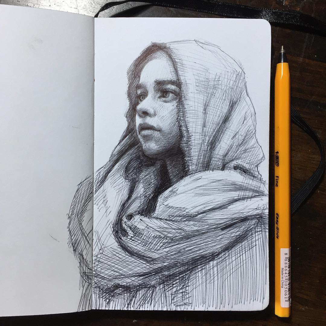 Ballpoint pen drawing on my mini sketchbook. Hope you like it! : r/drawing